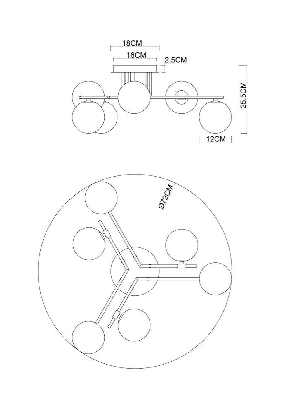 Потолочная люстра Arte Lamp