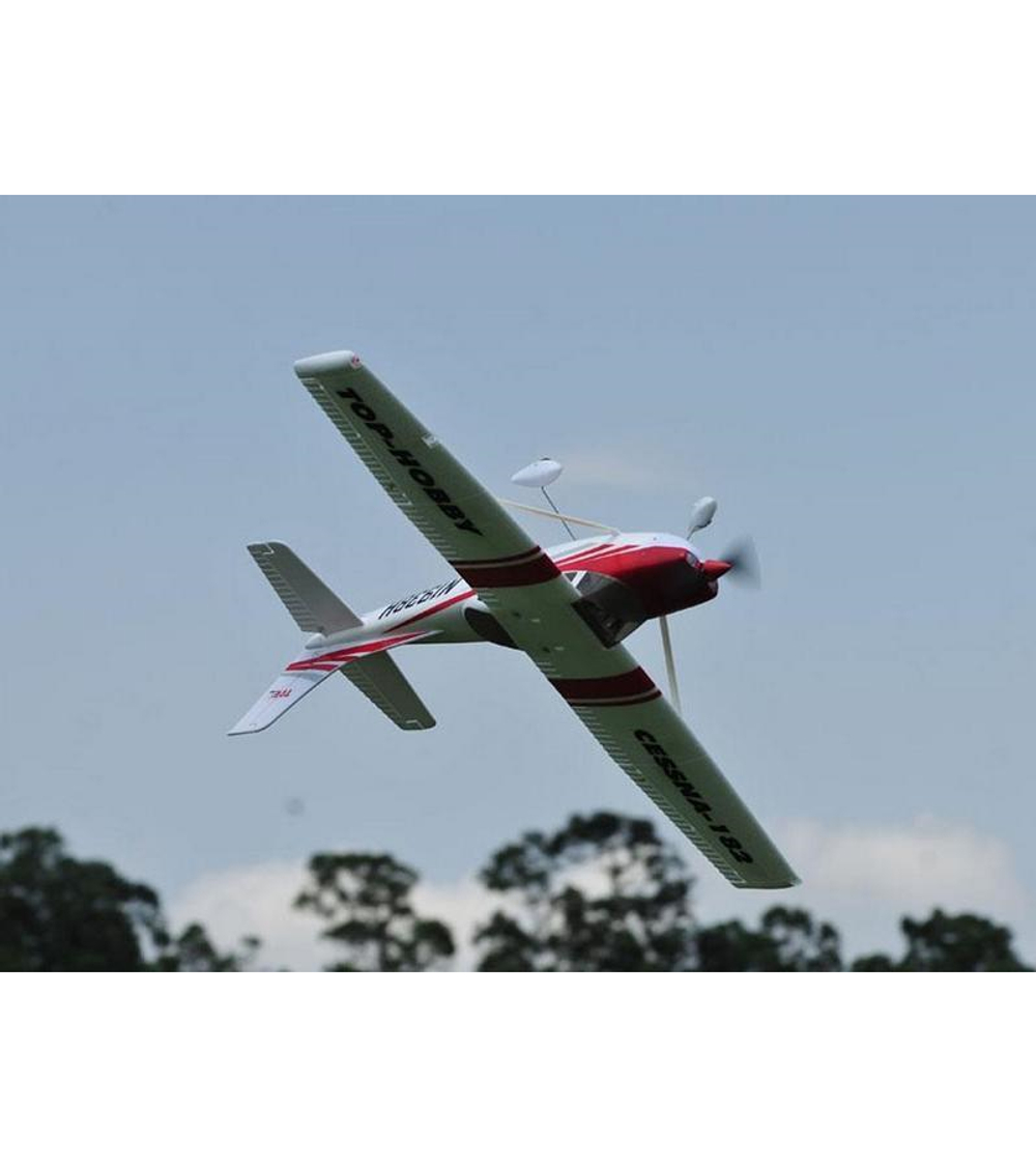 Р/У самолет Top RC Cessna 182 400 class красная 965мм 2.4G 4-ch LiPo RTF