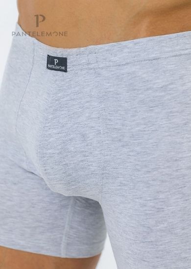 Трусы мужские боксеры удлинённые для больших мужчин Pantelemone PMHLB-139, серый меланж