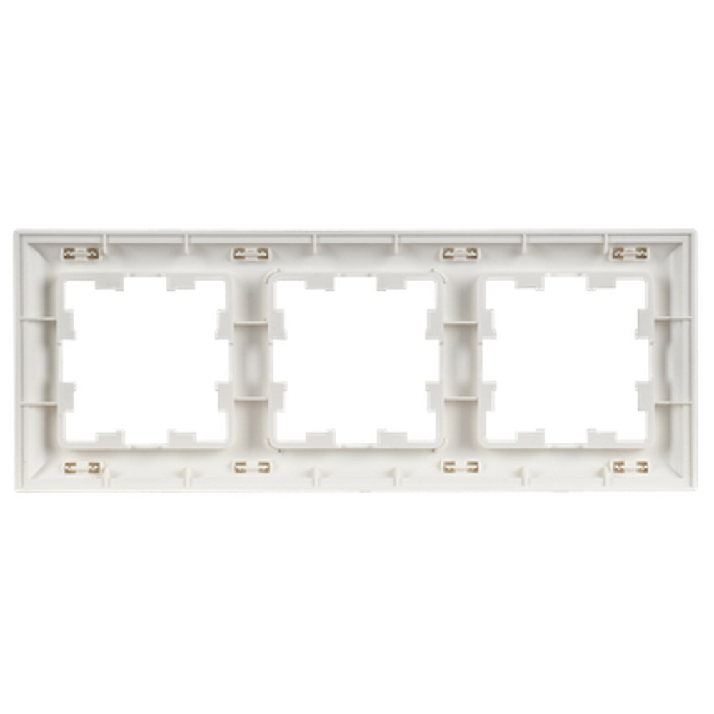 BRITE Рамка 3-местная РУ-3-БрАБ арктический белый/белый IEK