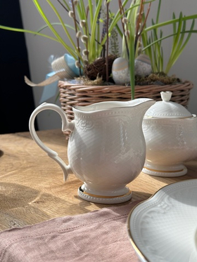 Молочник 200 мл, фарфор, "Aristocrat-Gold". Noble