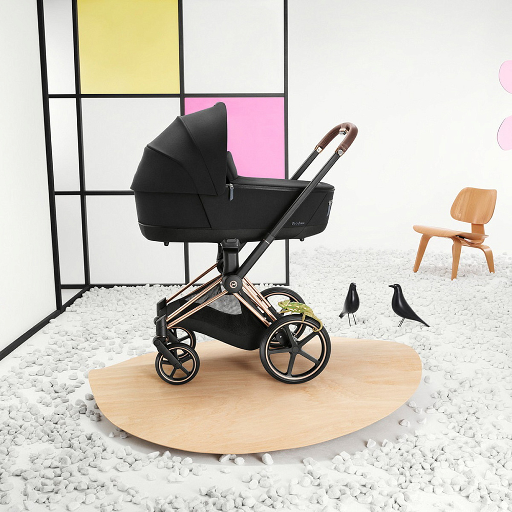 Спальный блок для коляски Cybex Priam IV Simply Flowers Grey (Dream Grey)
