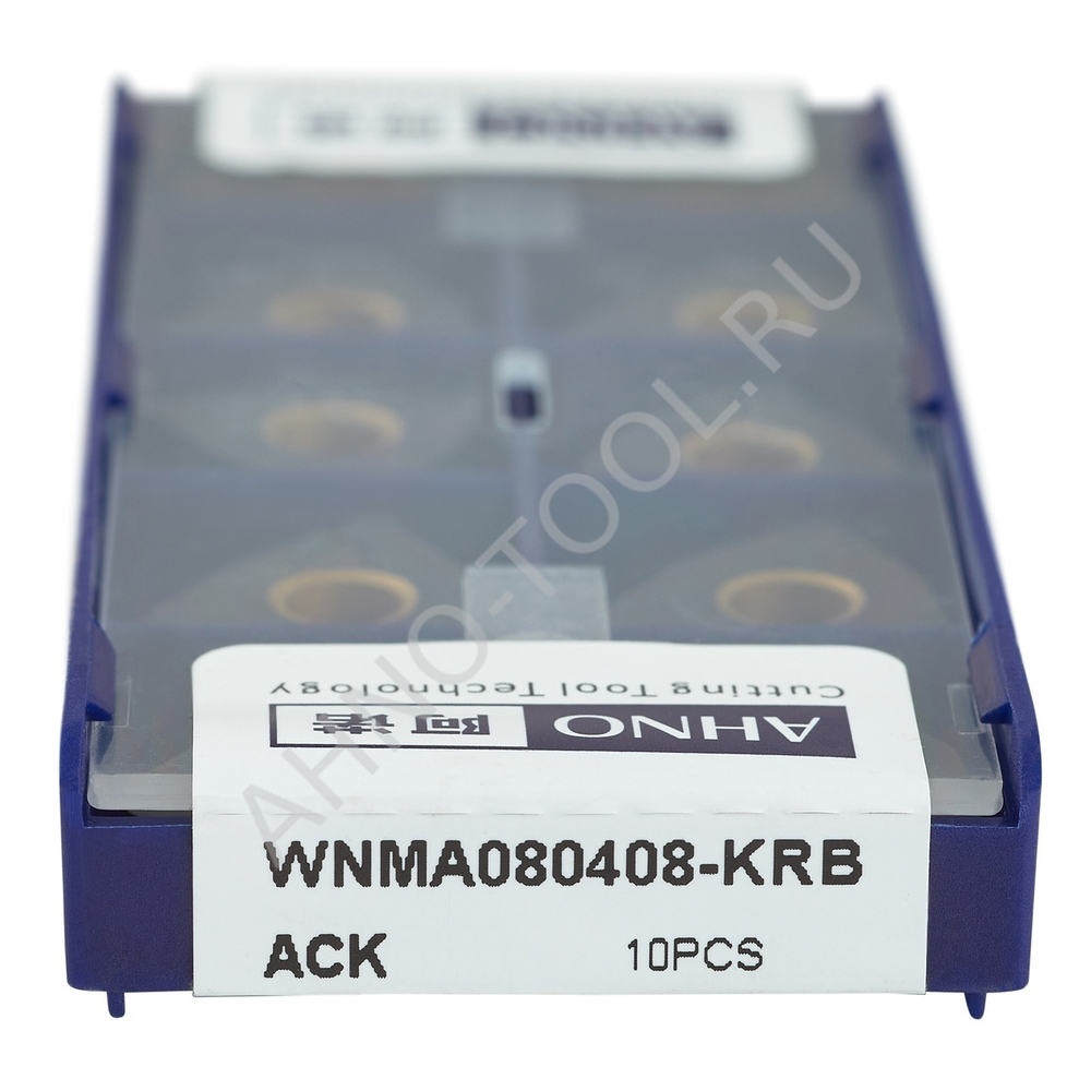 Пластина твердосплавная ISO WNMA080408-KRB ACK10E AHNO по чугуну, чистовая