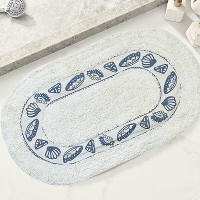 Коврик хлопковый 50*80см с печатным рисунком "Sindbad", овал