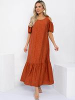Платье Летний сад (оранжевое) П13311-1М LT Collection