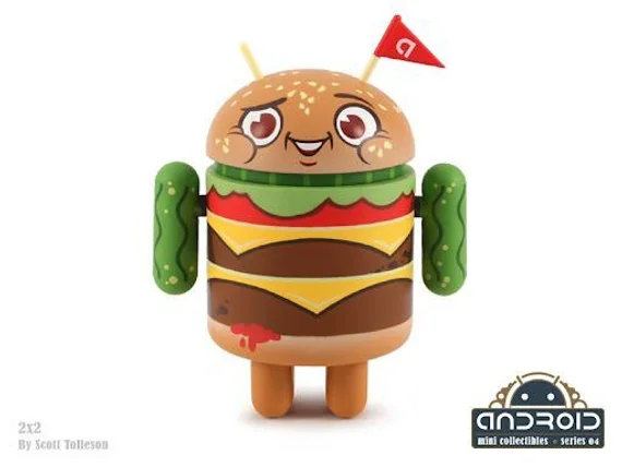 Android mini collectible series 04 робот коллекционный Бургер (Burger 2x2)
