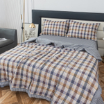 Комплект постельного белья Сатин с Одеялом 100% хлопок на резинке OBR128