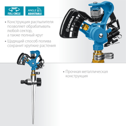 GRINDA RI-2, с адаптером, металлический, на пике, импульсный распылитель, PROLine (429311)