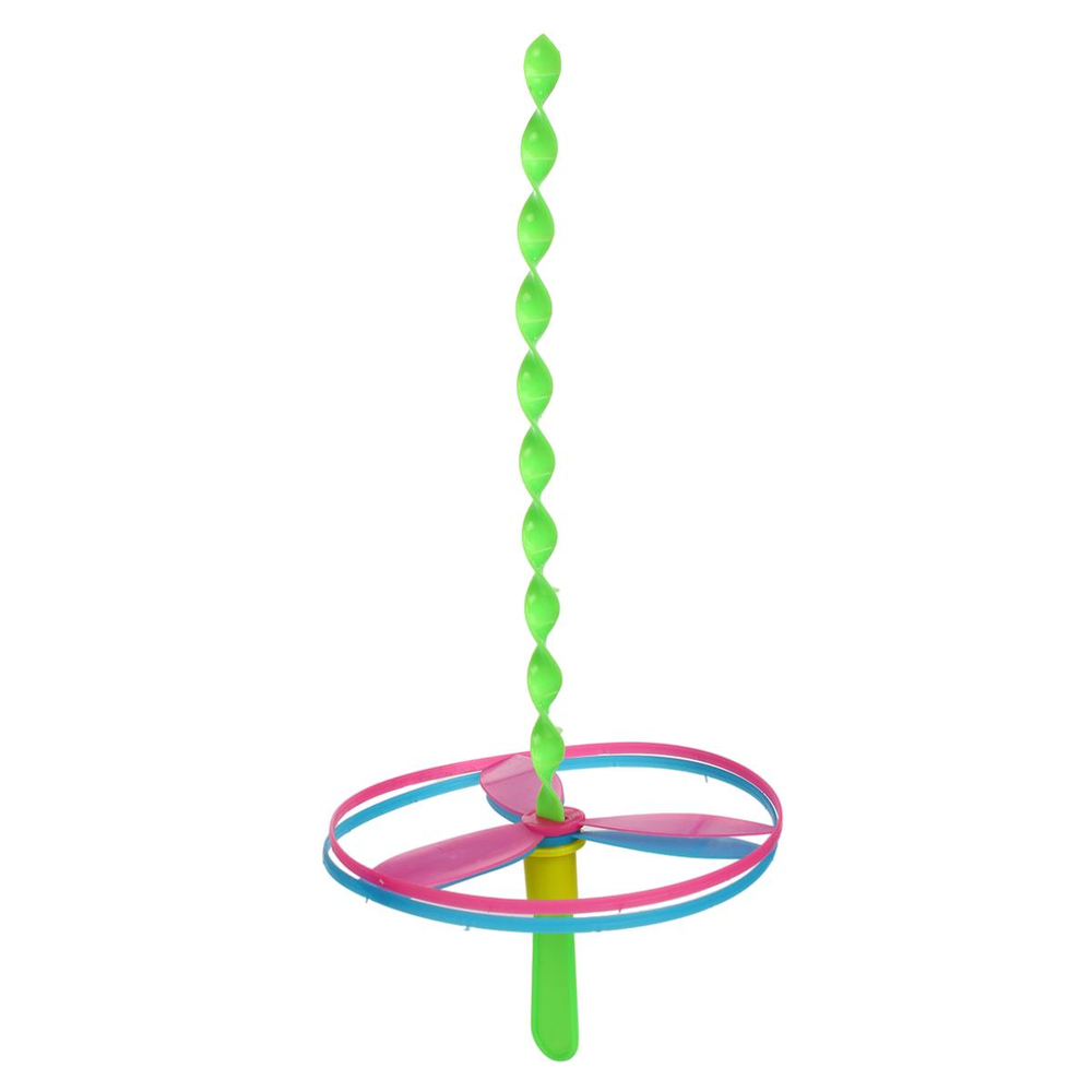 Игровой набор Запускалка два круга д-13см, длина палки 28 см 4 цвета микс, с-30892
