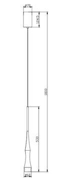 Подвес 6W 4000K 4331-1P золото Ipsam Favourite