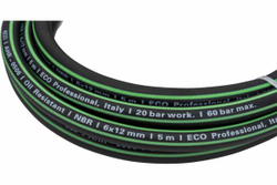 Шланг маслостойкий армированный с быстросъемами 6/12 мм, 5 м ECO AHR-0506