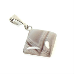 Кулон "Ромб 10" агат бразильский асс.