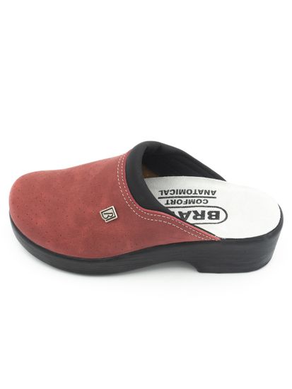 503 | "Anna" Женские медицинские сабо (бордовый)