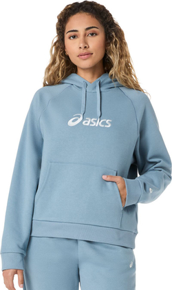 Женская Кофта теннисная Asics Logo Fleece Pullover - saba blue