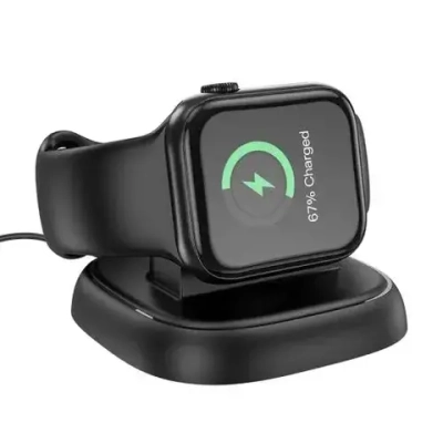 Беспроводное зарядное устройство Hoco (CW44) Wireless Charger (5V/1A) для Apple Watch (черный)