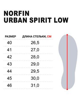 Ботинки Norfin Ntx URBAN SPIRIT LOW р.43