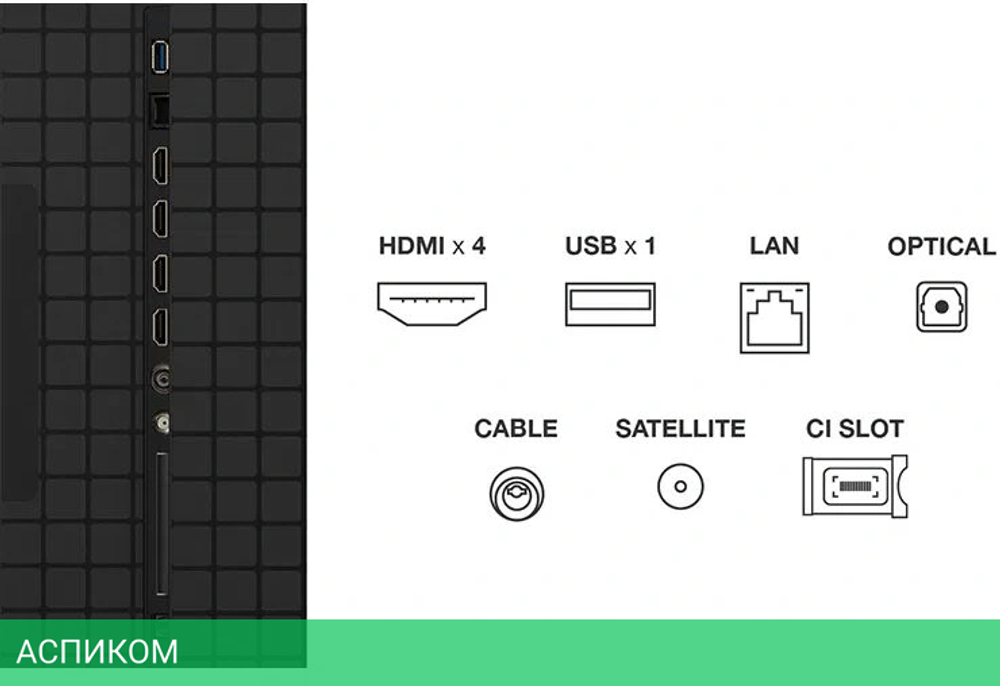 Телевизор LED TCL 85" 85C8K QD-Mini LED