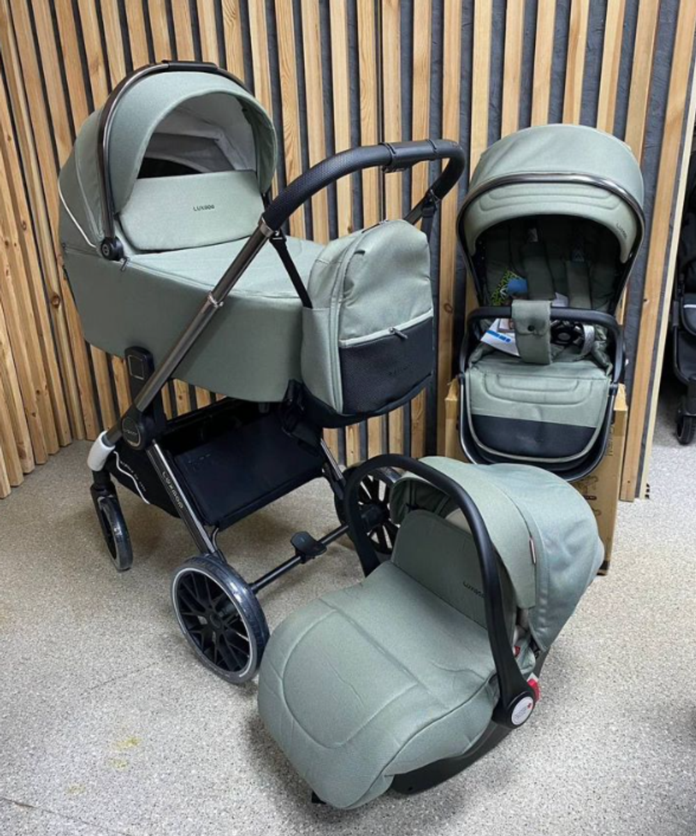 Детская коляска Luxmom 888 3в1 (зеленый)