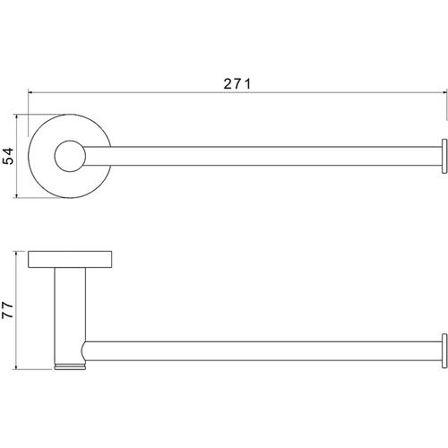 Полотенцедержатель Aquatek Европа AQ4119CR Хром