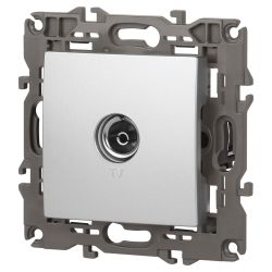 14-3101-03 ЭРА Розетка TV одиночная, IP20, Эра Elegance, алюминий