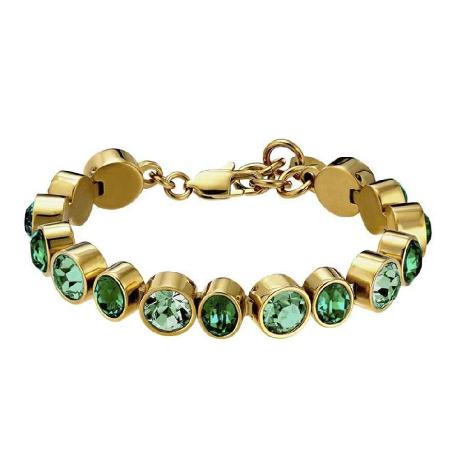 Браслет Dyrberg Kern ELAINE SG EMERALD GREEN MIX 450160