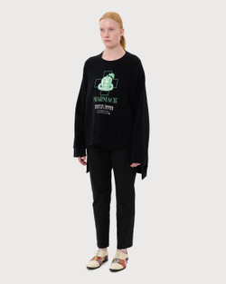 UNDERCOVER x BRIGITTE TANAKA ТОЛСТОВКА ЧЕРНАЯ PHARMACIE