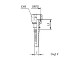 Фитинг DN 38 ORFS (Г) 2 Interlock