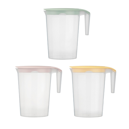 Ботаника Кувшин 2л с крышкой, пластик, 3 цвета