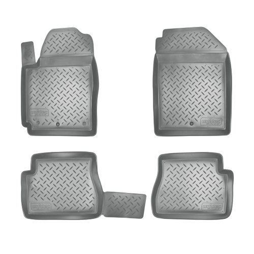 Ковры в салон Norplast/Unidec для Kia Picanto в кузове BA (2004-2011), Серый, арт.NPL-Po-43-25-G