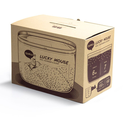Контейнер с мерной ложкой lucky mouse, 7 л
