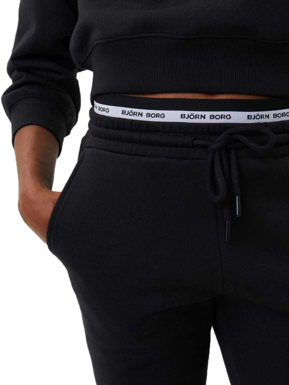 Женские теннисные брюки Bjorn Borg Stockholm Elastic Pants W - black beauty
