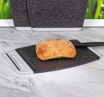 Доска разделочная ХЕВИ 405*275 мм антискользящие вставки, увеличенная толщина, желобки для отвода влаги М1567