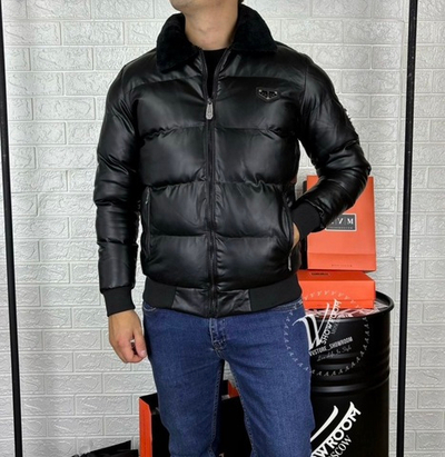 Куртка Philipp Plein зимняя с мехом Премиум