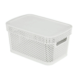 Корзина для хранения Keeplex Ajur с крышкой 5л 28,1х18,5х13,9см белое облако