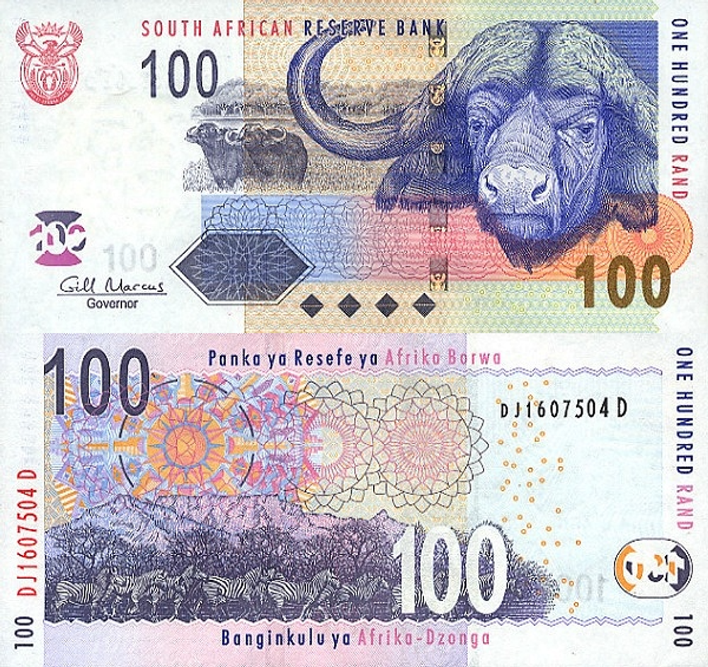 ЮАР 100 рэндов 2005 Зебры UNC