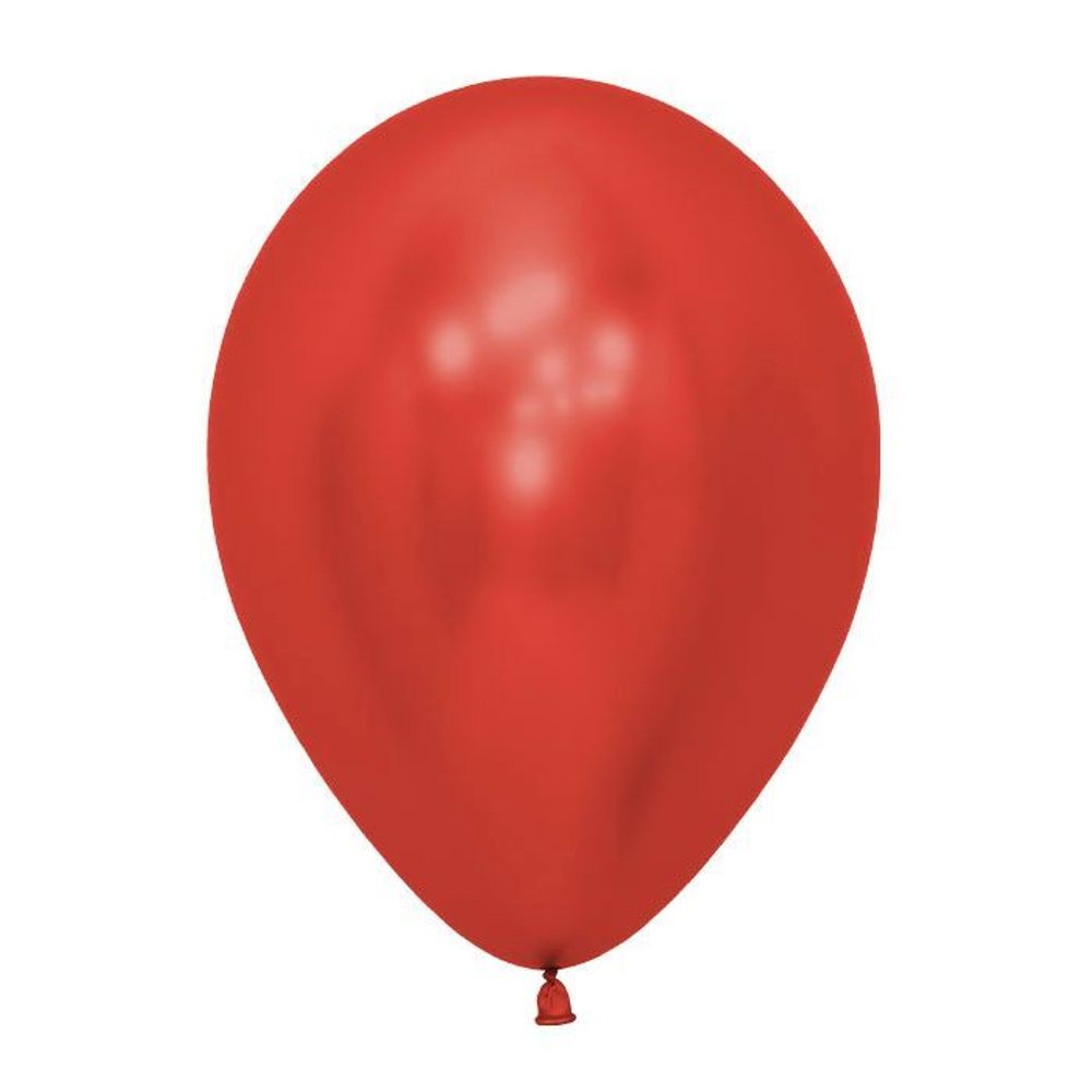 Шар (12"/30 см) Рефлекс Красный (Зеркальные шары) / Reflex Red 10 шт.