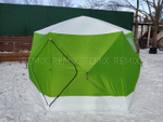 Палатка зимняя куб Traveltop CT-1636 360*320*220см 6-угольная (зеленый)