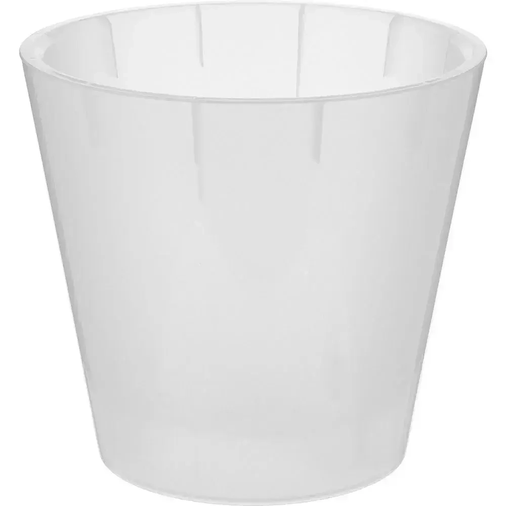 Горшок для орхидей D160 мм, 1,6л с дренажной вставкой (белый перламутр) (комплект 16 шт)