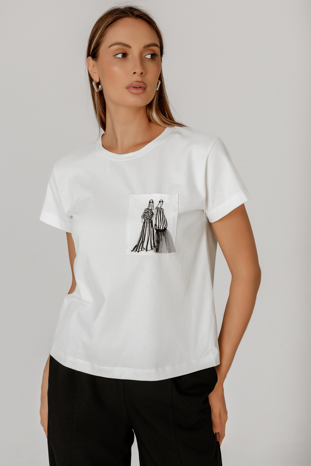 Футболка с карманом