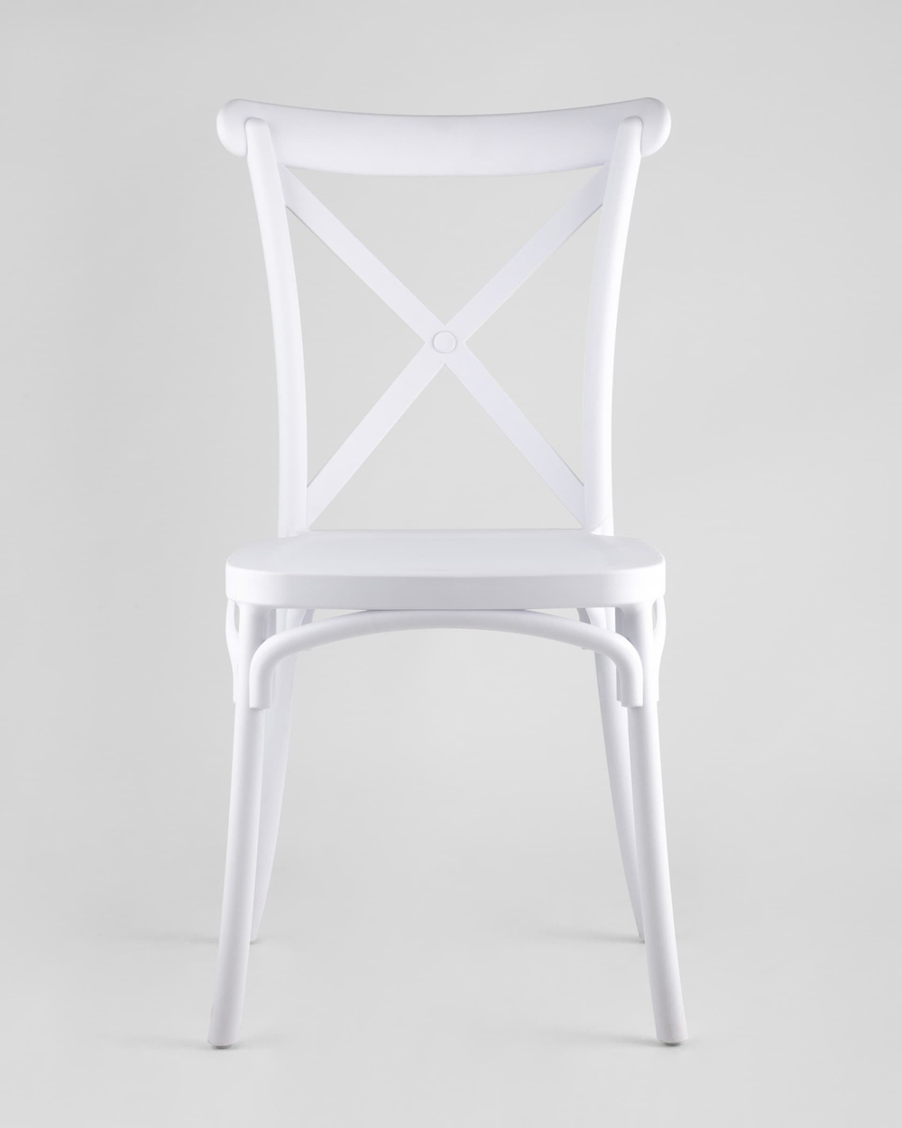 Стул Кроссбэк пластиковый белый