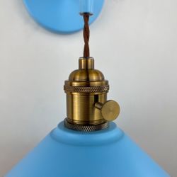 Бра С Подвесным Плафоном Braid Wall Blue By Imperiumloft