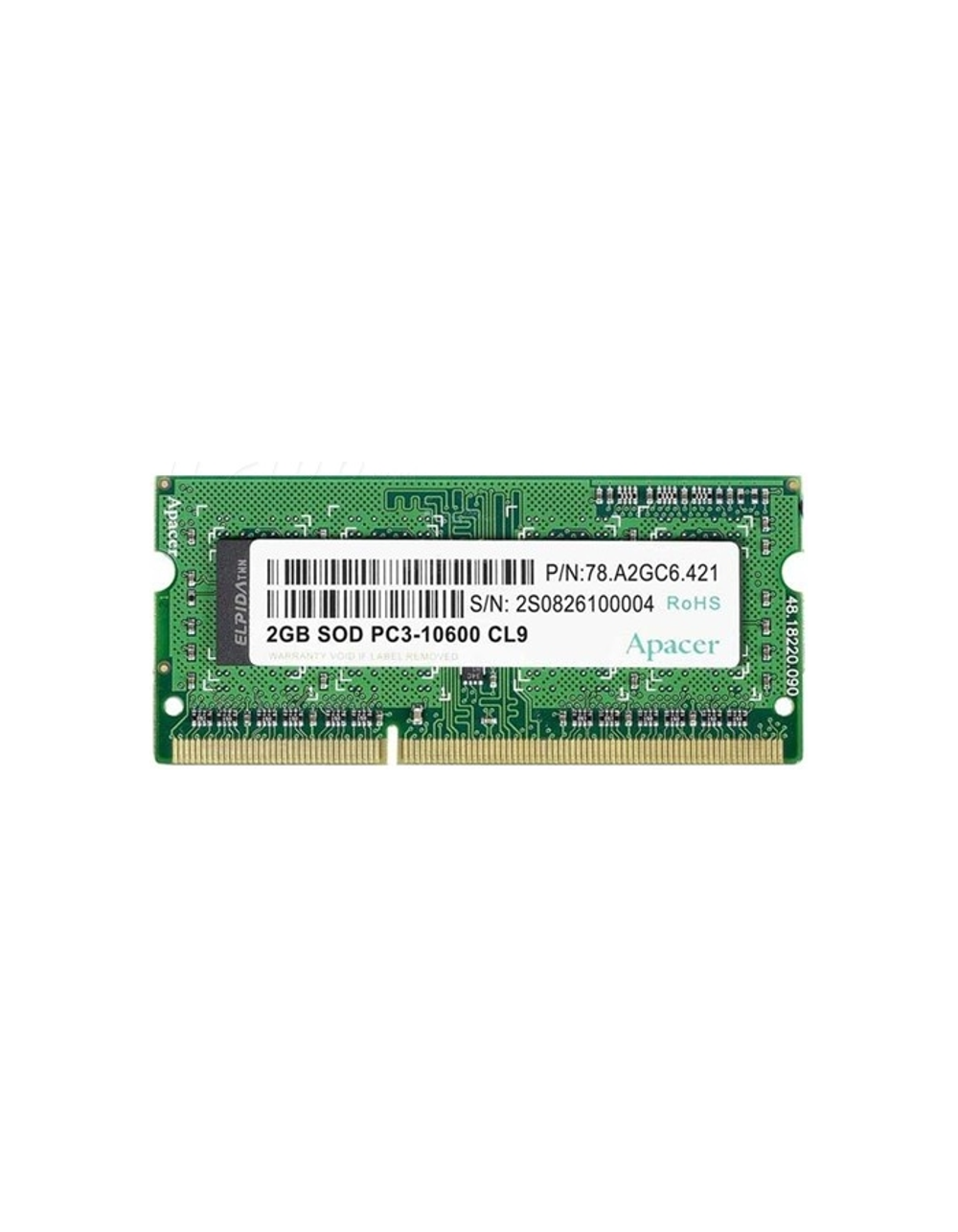 Apacer DDR3 4GB 1600MHz SO-DIMM (PC3-12800) CL11 1.35V (Retail) 512*8 3 years (AS04GFA60CATBGJ/DV.04G2K.KAM)
