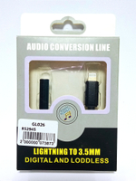 Переходник Lightning 8PIN x Audio/AUX RoHS GL026