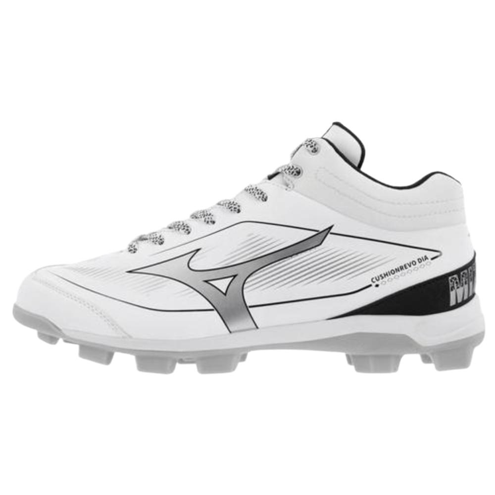Mizuno Cushionrevo DIA Baseball Shoes Men"s White