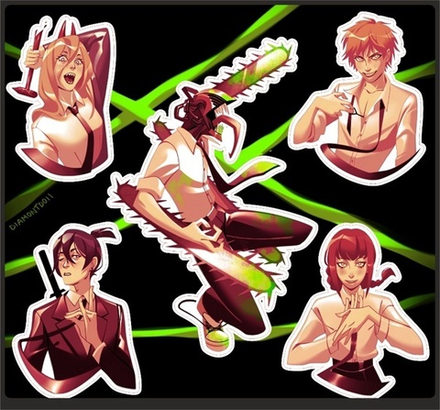 Стикеры Человек-бензопила