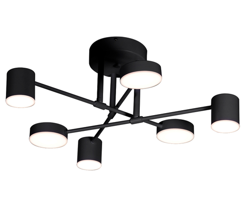 07649-6D,19(3000K) Люстра димм.Мекли черный