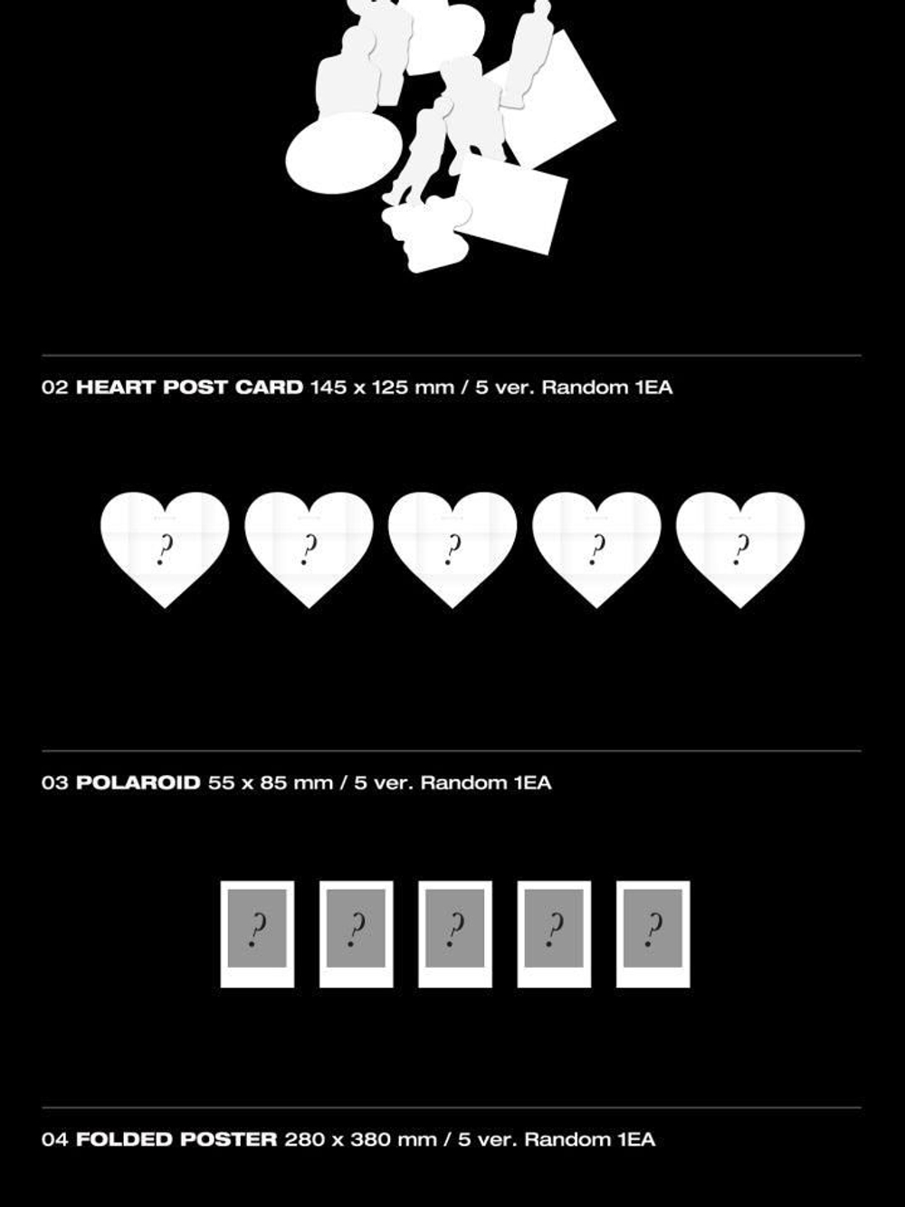 Альбом MONSTA X - SHAPE of LOVE 11th Mini Album 4 Version SET