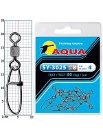 Карабин с вертлюгом для рыбалки SY-3025 №02 (упк. 8 шт.)