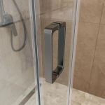Душевая дверь BelBagno SOFT_CLOSE-2-BF-1-110-C-GM 110 стекло прозрачное/профиль оружейная сталь