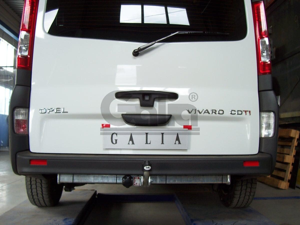 Оцинкованный фаркоп на Nissan Primastar 2002-2014, Opel Vivaro 2002-2014, Renault Trafic 2002-2014 (без электрики), Galia N048C